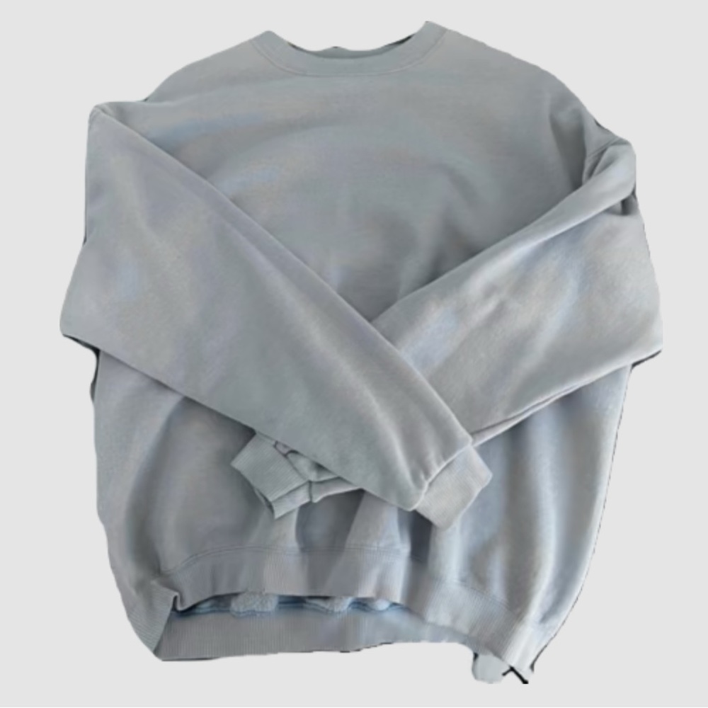 baby blue crewneck